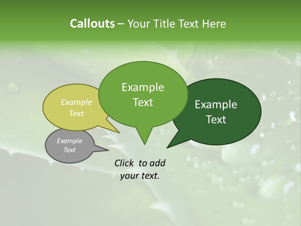 Health Leaf Treatment PowerPoint Template