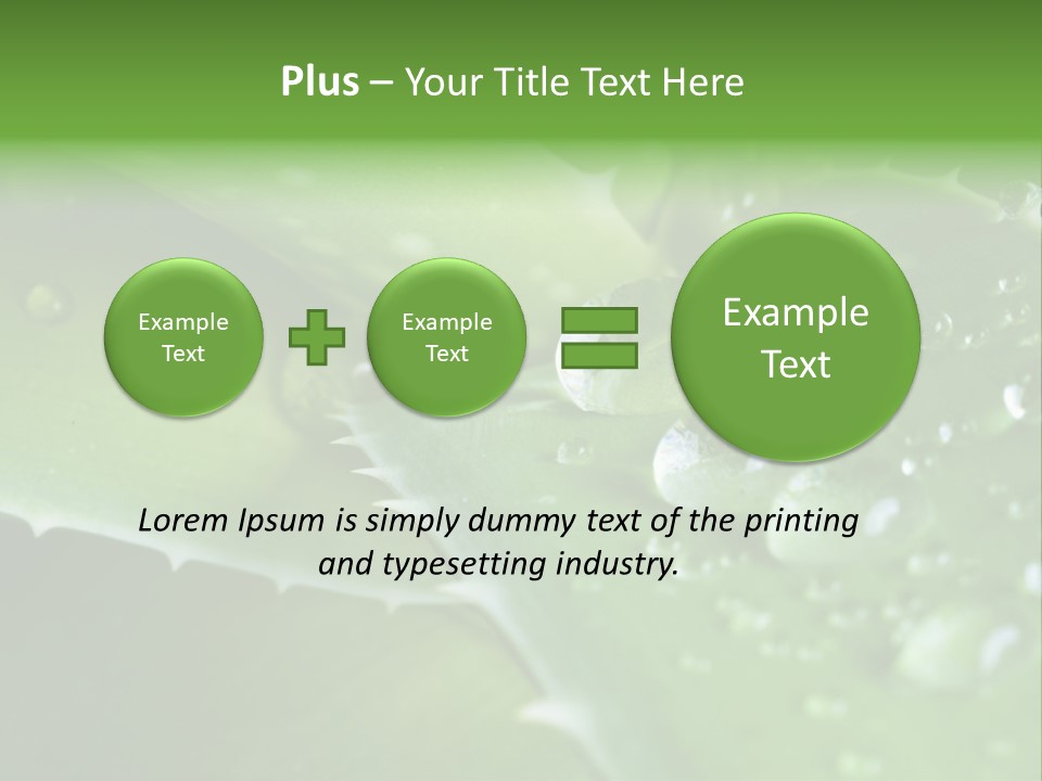 Health Leaf Treatment PowerPoint Template