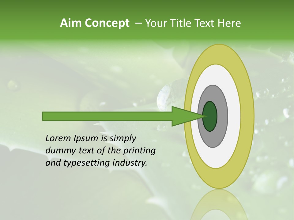 Health Leaf Treatment PowerPoint Template