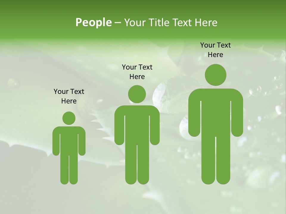 Health Leaf Treatment PowerPoint Template