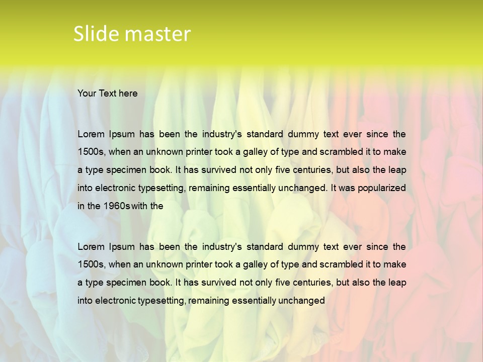 Wardrobe Shirt Wear PowerPoint Template