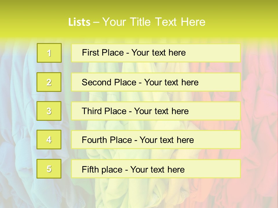Wardrobe Shirt Wear PowerPoint Template