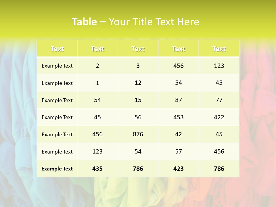Wardrobe Shirt Wear PowerPoint Template