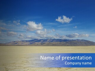 United States Lonely Southwest PowerPoint Template