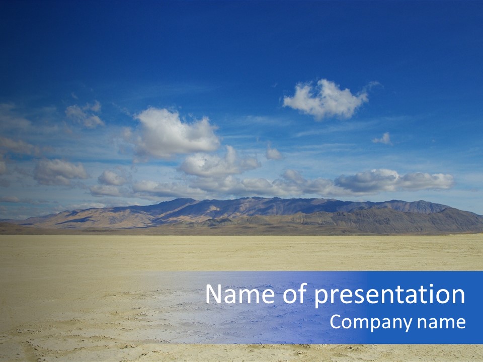 United States Lonely Southwest PowerPoint Template