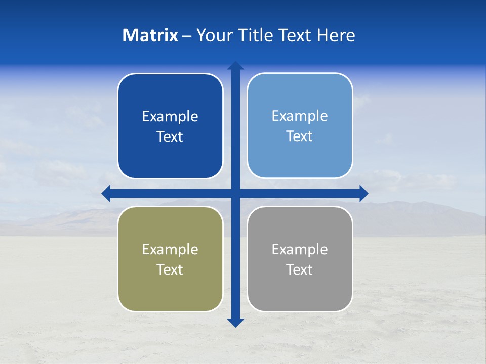 United States Lonely Southwest PowerPoint Template