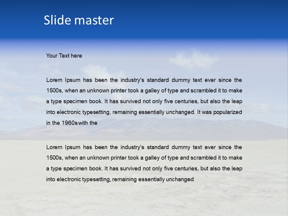 United States Lonely Southwest PowerPoint Template