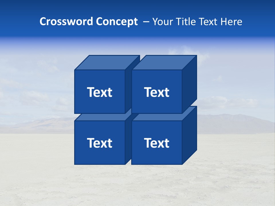 United States Lonely Southwest PowerPoint Template