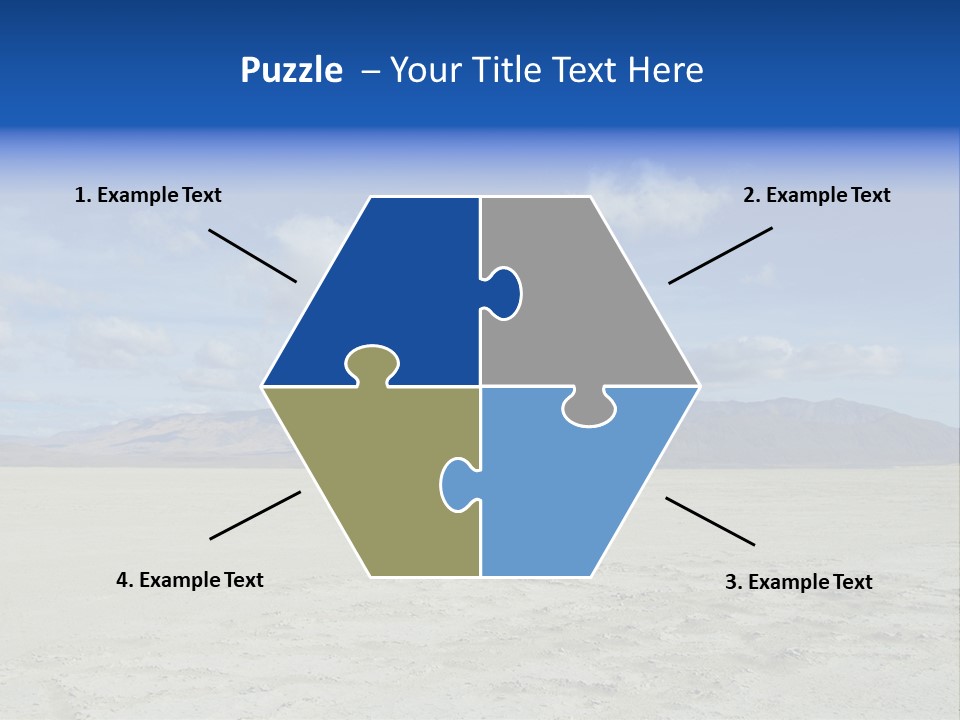 United States Lonely Southwest PowerPoint Template
