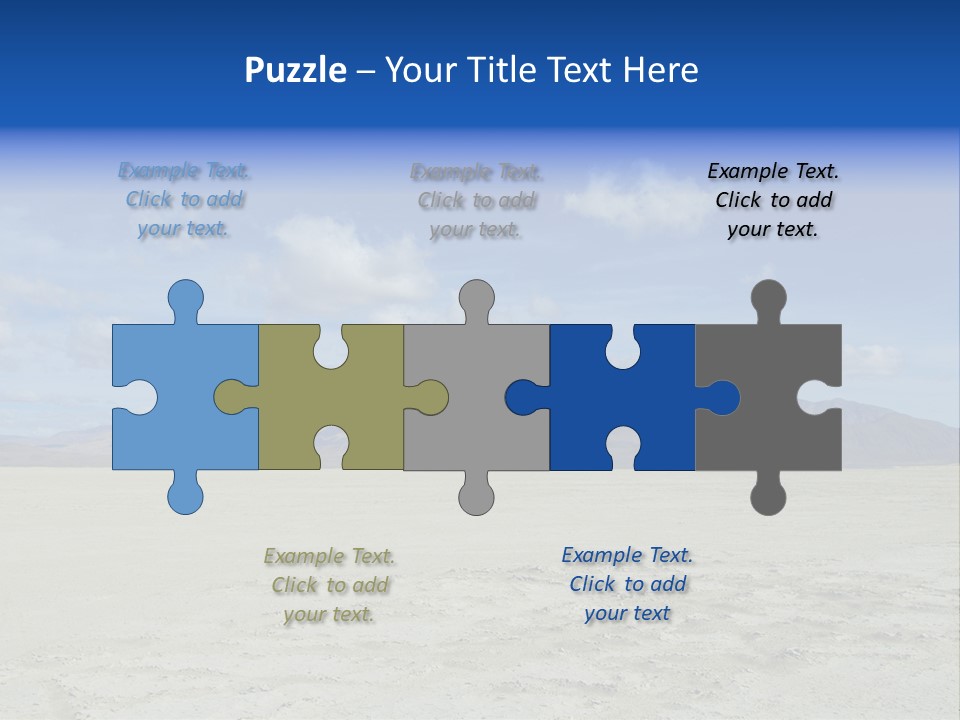 United States Lonely Southwest PowerPoint Template