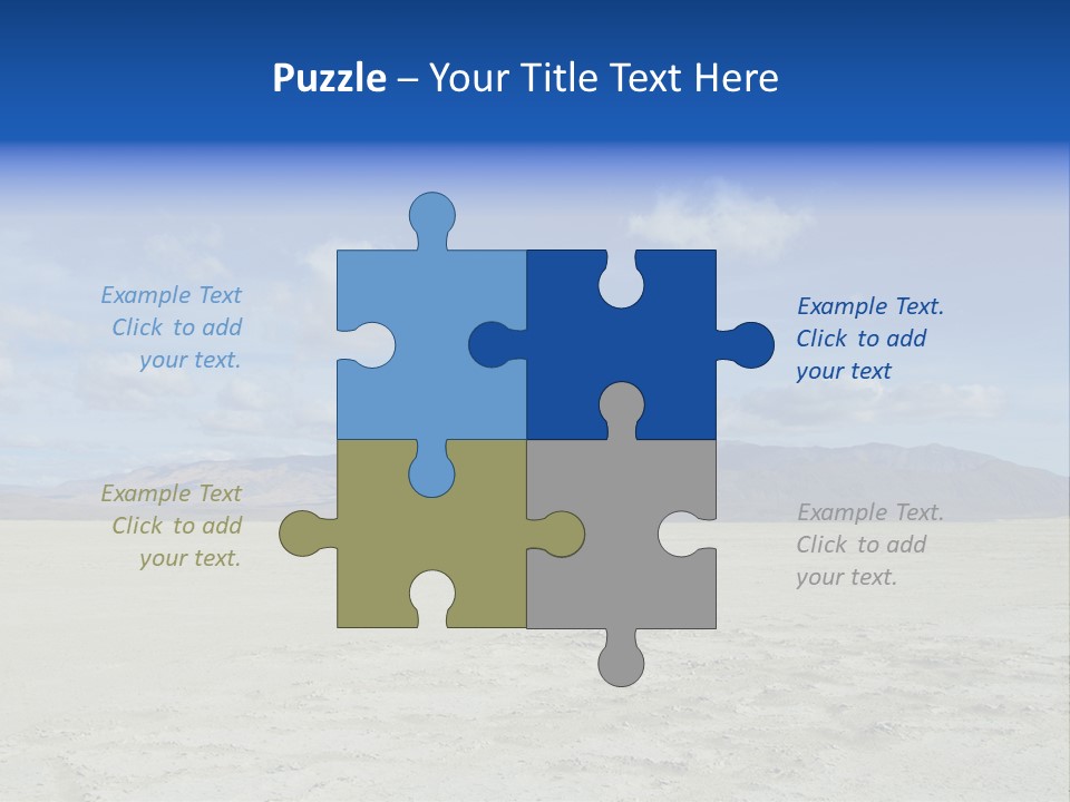 United States Lonely Southwest PowerPoint Template