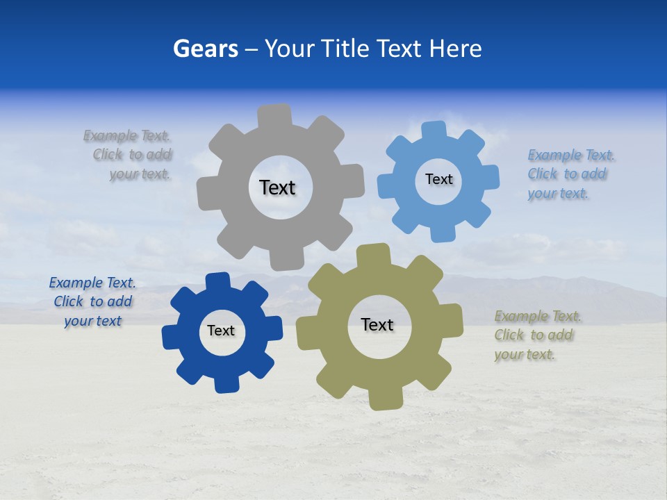United States Lonely Southwest PowerPoint Template