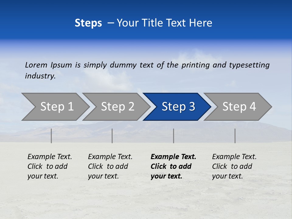 United States Lonely Southwest PowerPoint Template