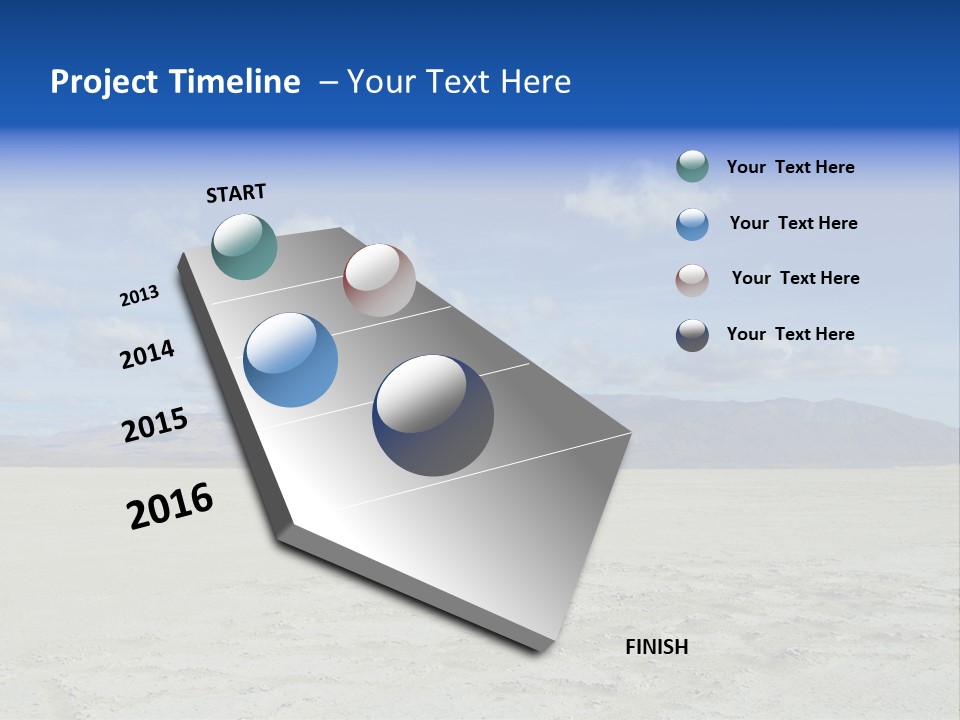 United States Lonely Southwest PowerPoint Template