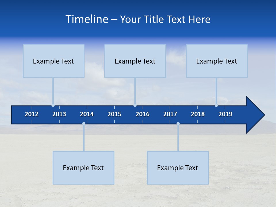 United States Lonely Southwest PowerPoint Template