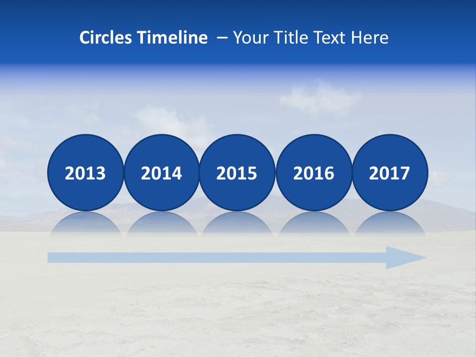 United States Lonely Southwest PowerPoint Template