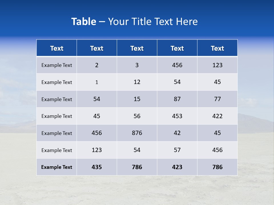 United States Lonely Southwest PowerPoint Template