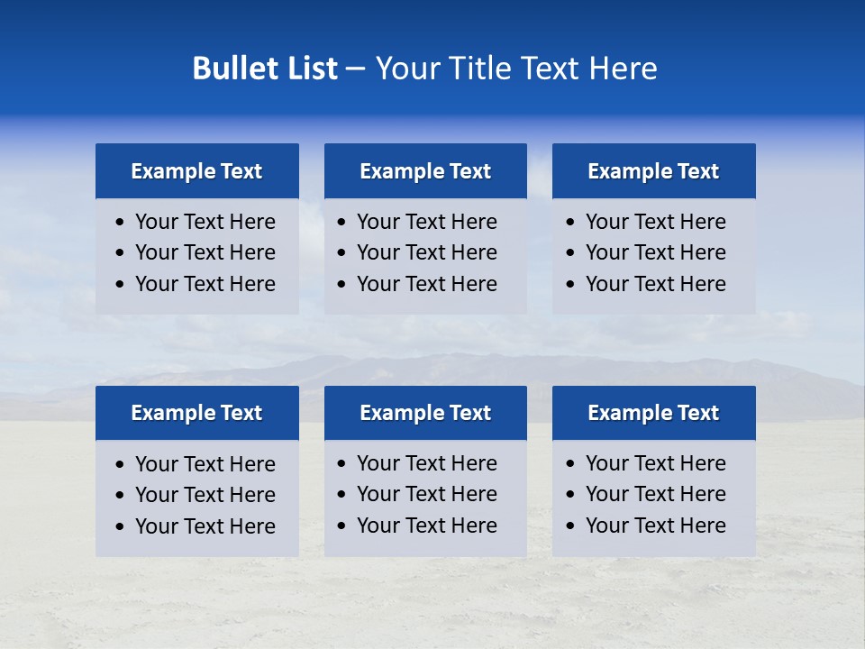 United States Lonely Southwest PowerPoint Template