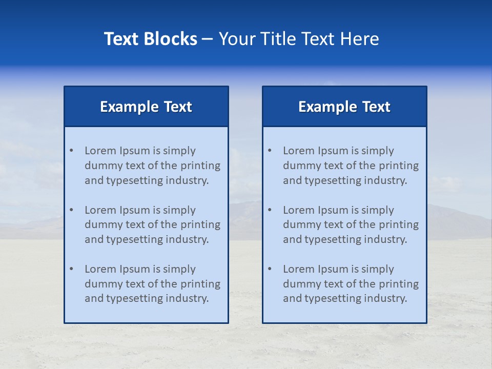 United States Lonely Southwest PowerPoint Template