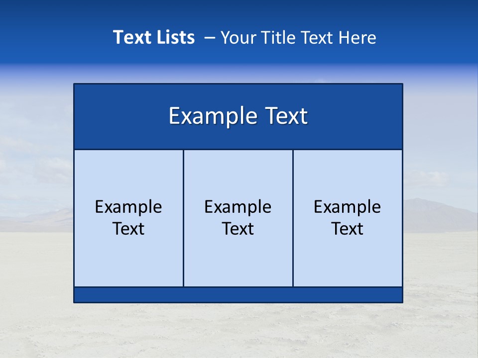 United States Lonely Southwest PowerPoint Template
