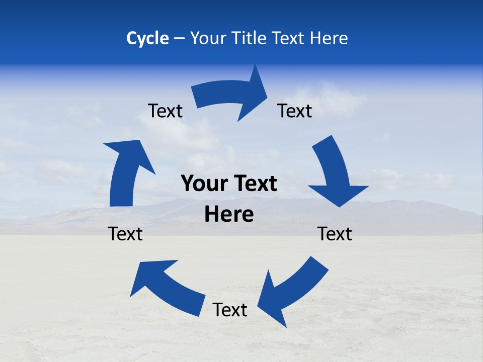 United States Lonely Southwest PowerPoint Template