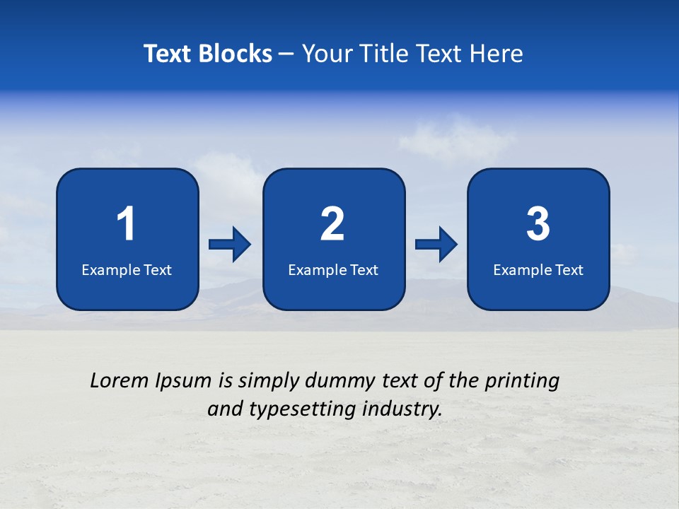 United States Lonely Southwest PowerPoint Template