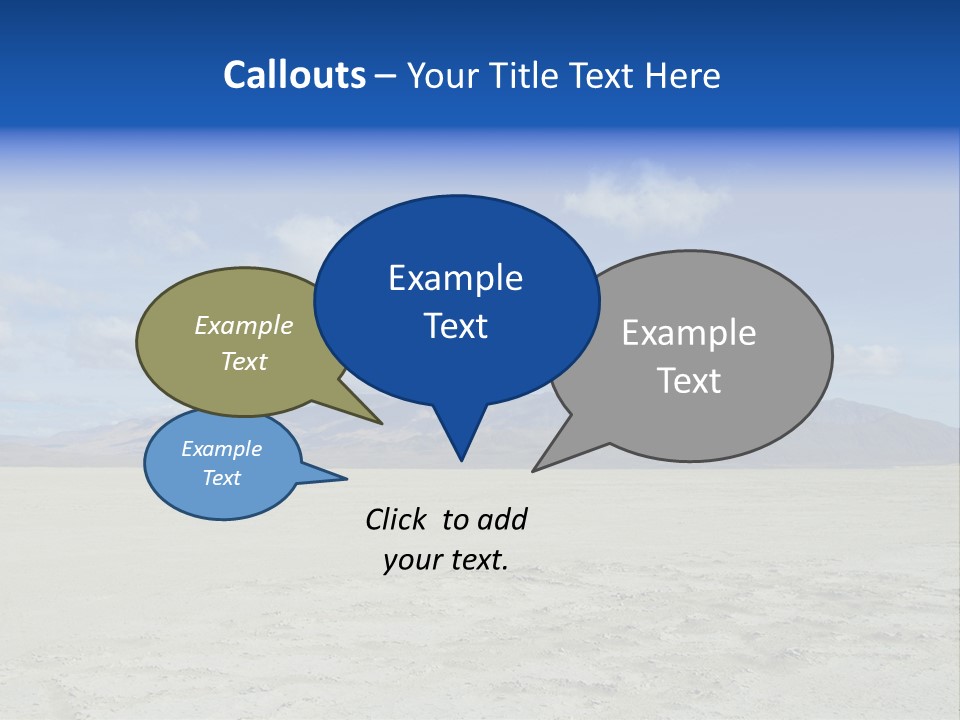 United States Lonely Southwest PowerPoint Template