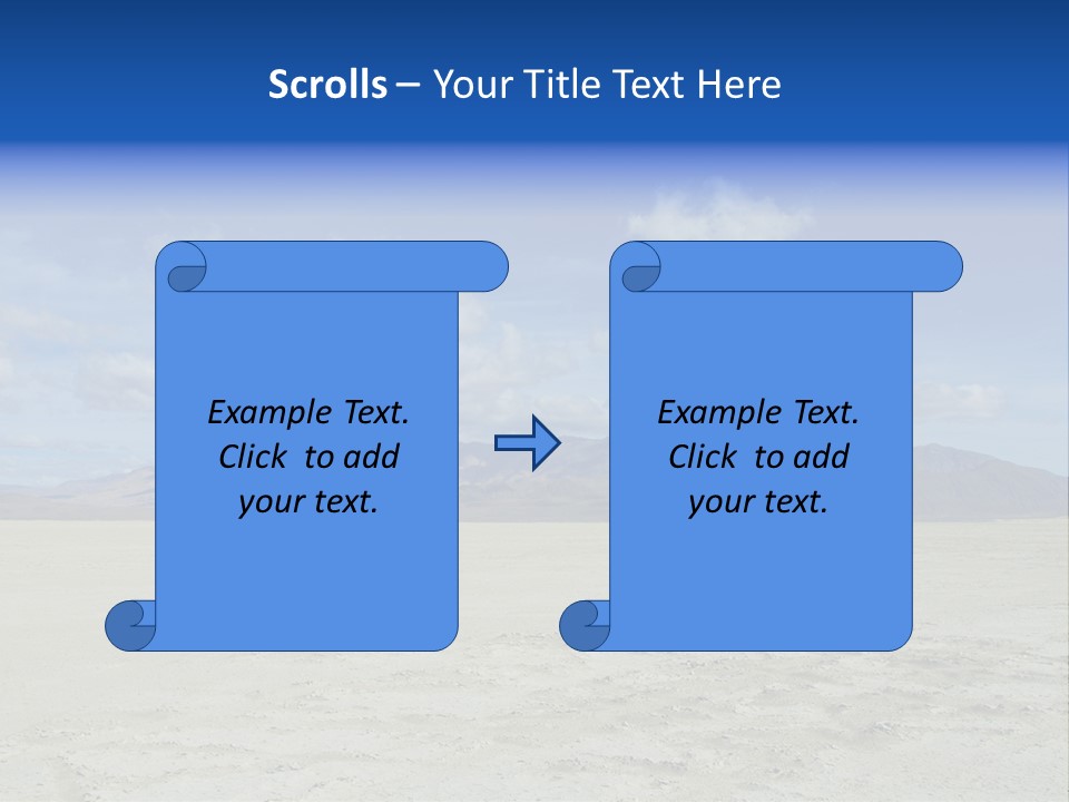 United States Lonely Southwest PowerPoint Template