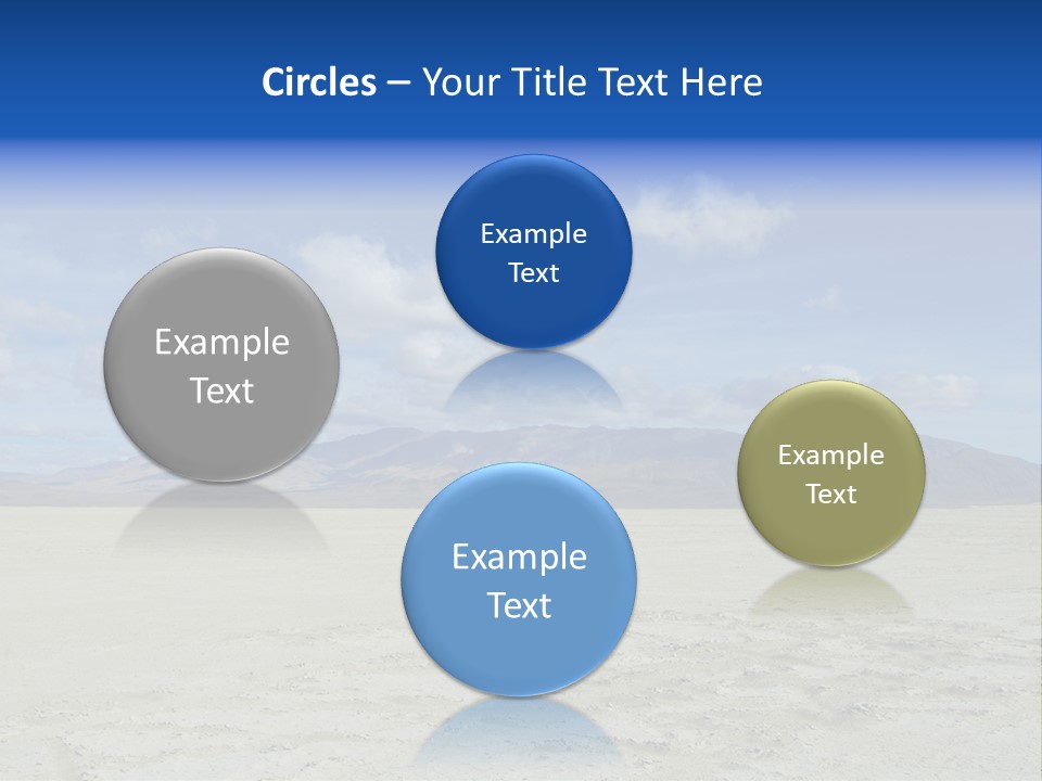 United States Lonely Southwest PowerPoint Template