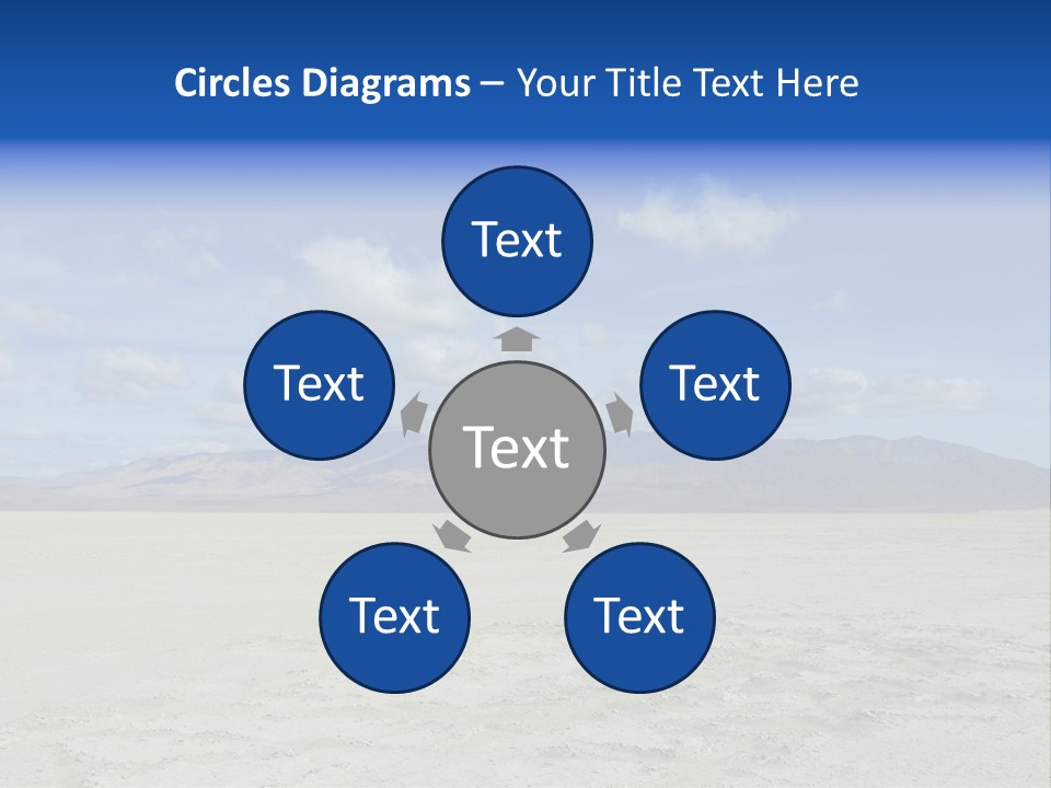 United States Lonely Southwest PowerPoint Template