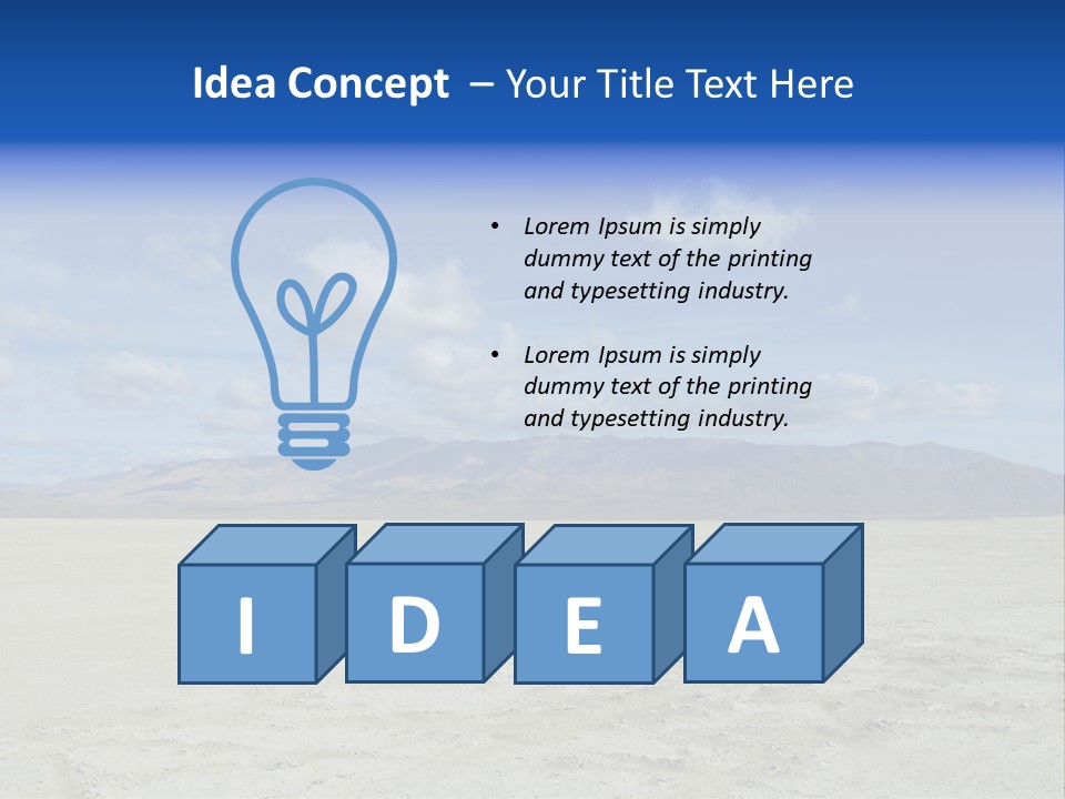 United States Lonely Southwest PowerPoint Template