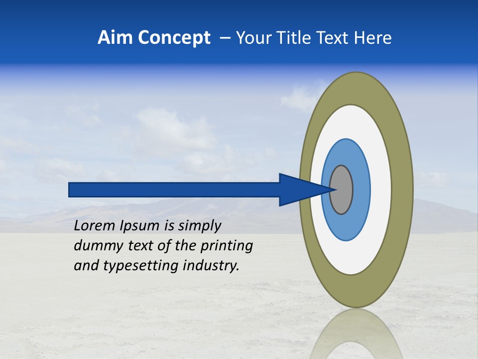 United States Lonely Southwest PowerPoint Template