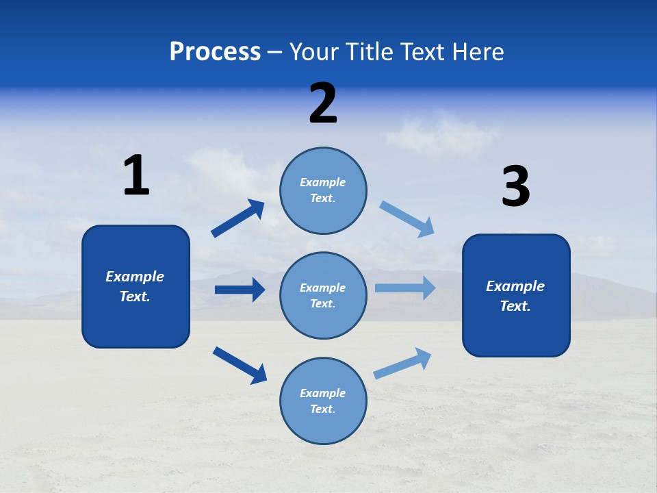 United States Lonely Southwest PowerPoint Template