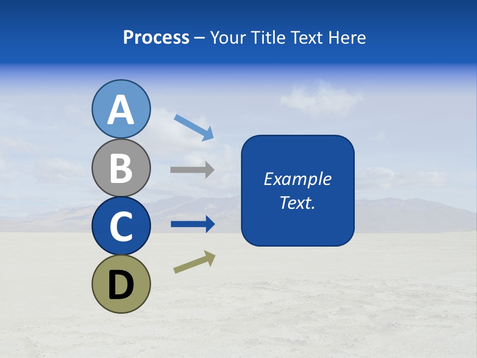 United States Lonely Southwest PowerPoint Template