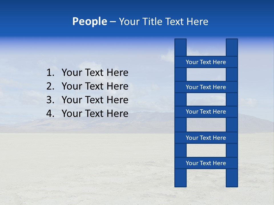 United States Lonely Southwest PowerPoint Template