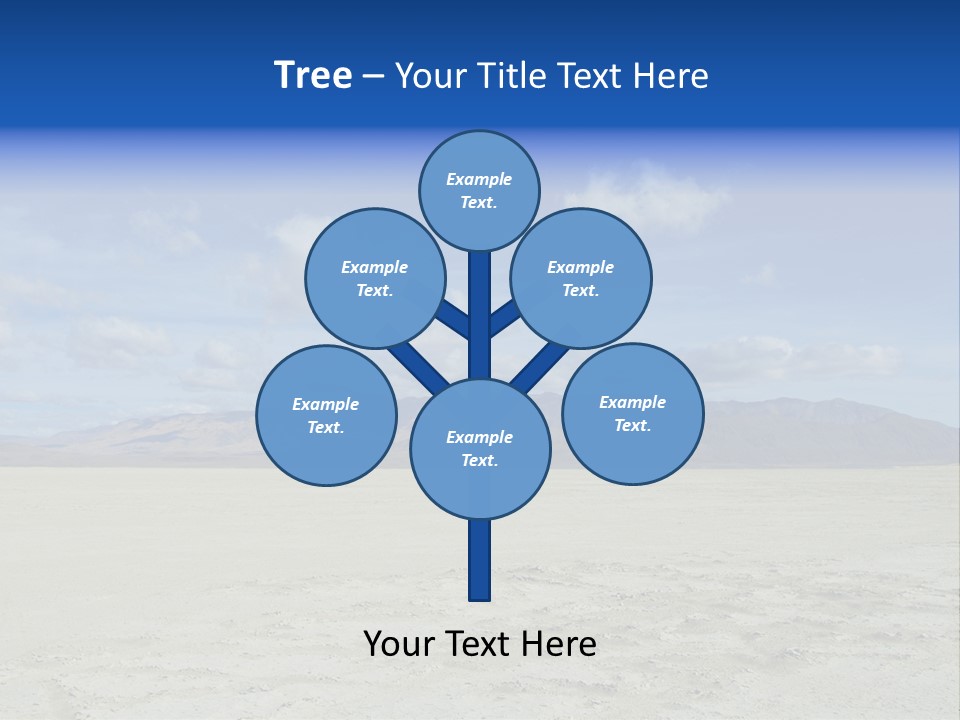 United States Lonely Southwest PowerPoint Template