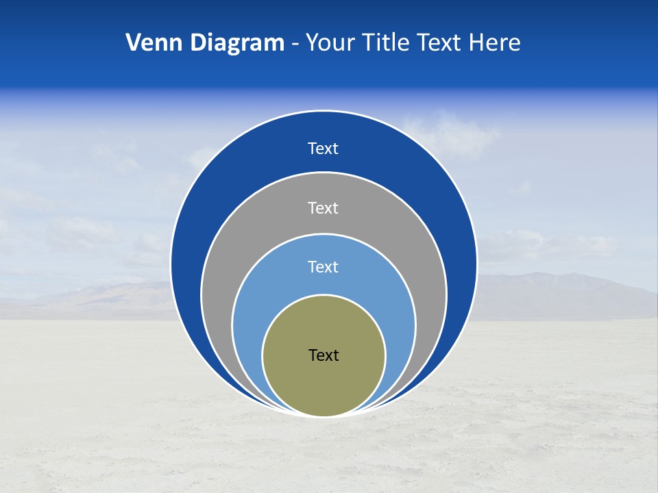 United States Lonely Southwest PowerPoint Template