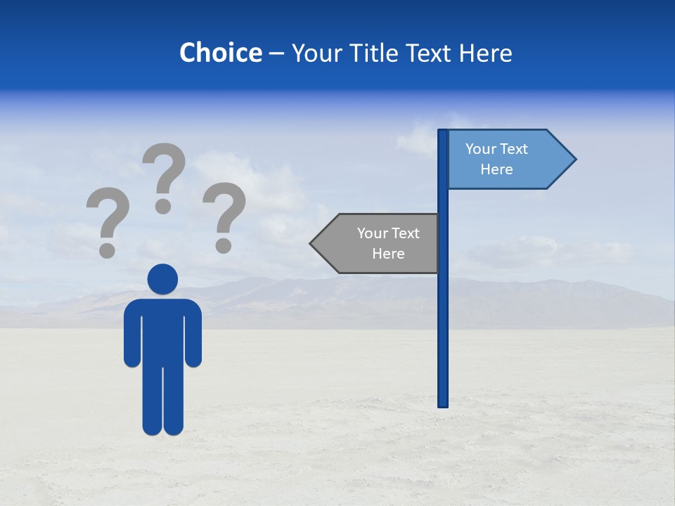 United States Lonely Southwest PowerPoint Template