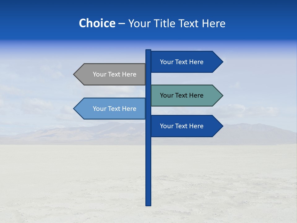 United States Lonely Southwest PowerPoint Template