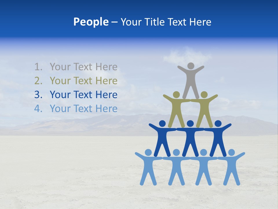 United States Lonely Southwest PowerPoint Template