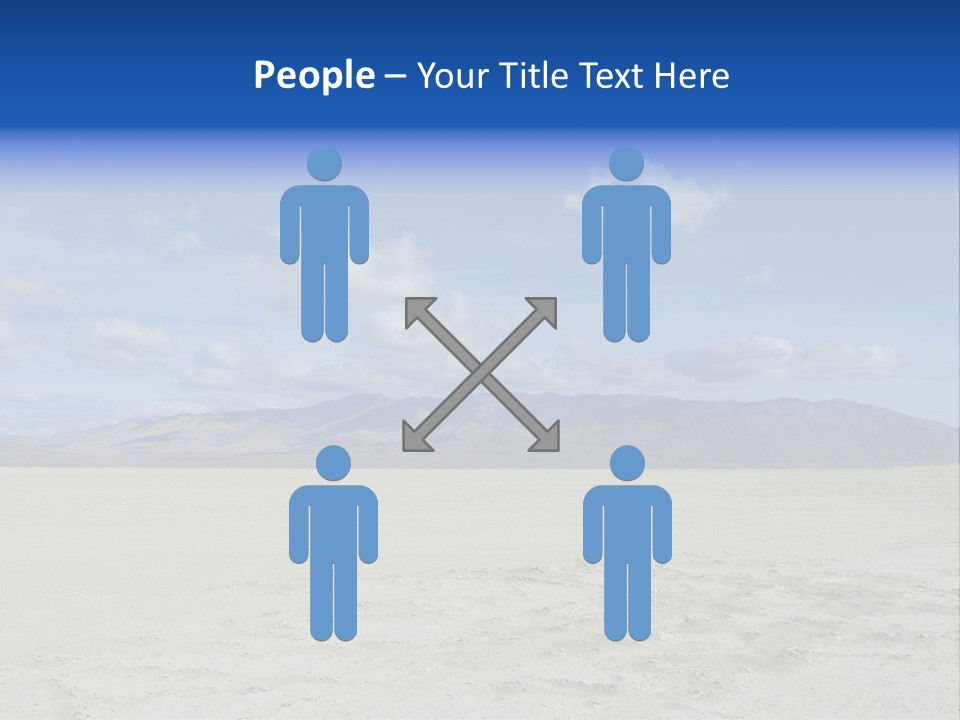 United States Lonely Southwest PowerPoint Template