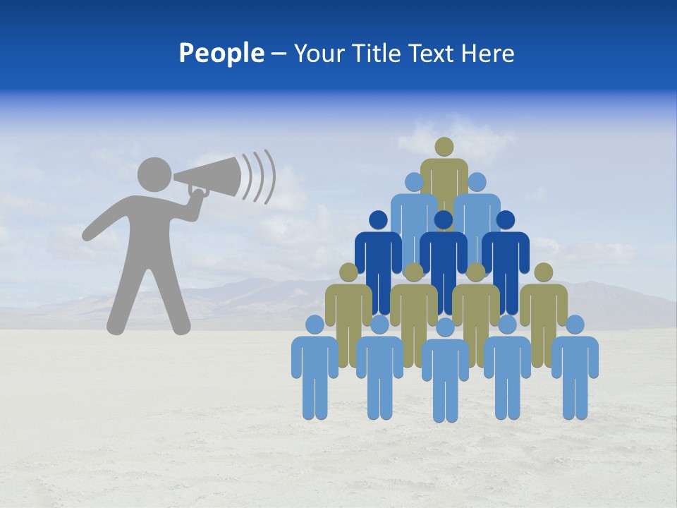 United States Lonely Southwest PowerPoint Template