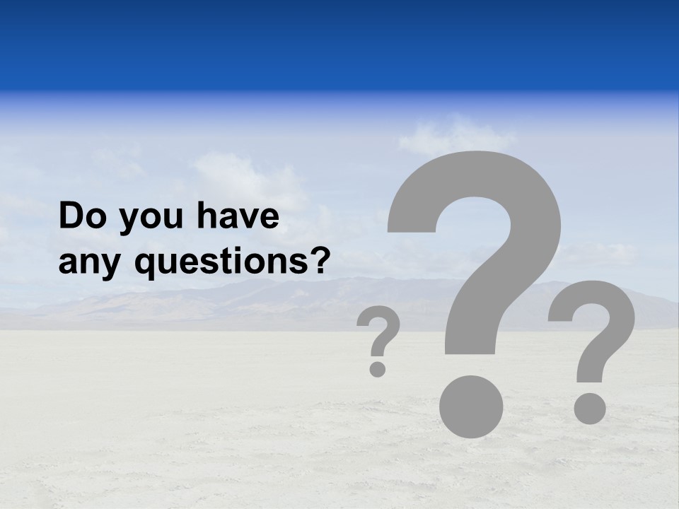 United States Lonely Southwest PowerPoint Template