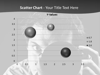 Slr Camera One Person Telephoto Lens PowerPoint Template