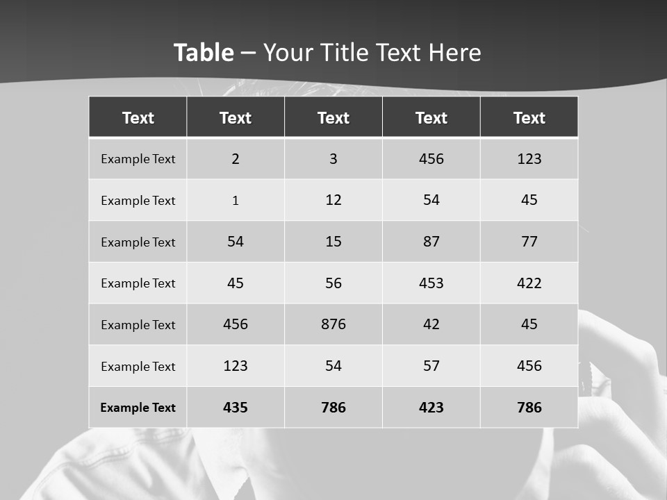 Slr Camera One Person Telephoto Lens PowerPoint Template