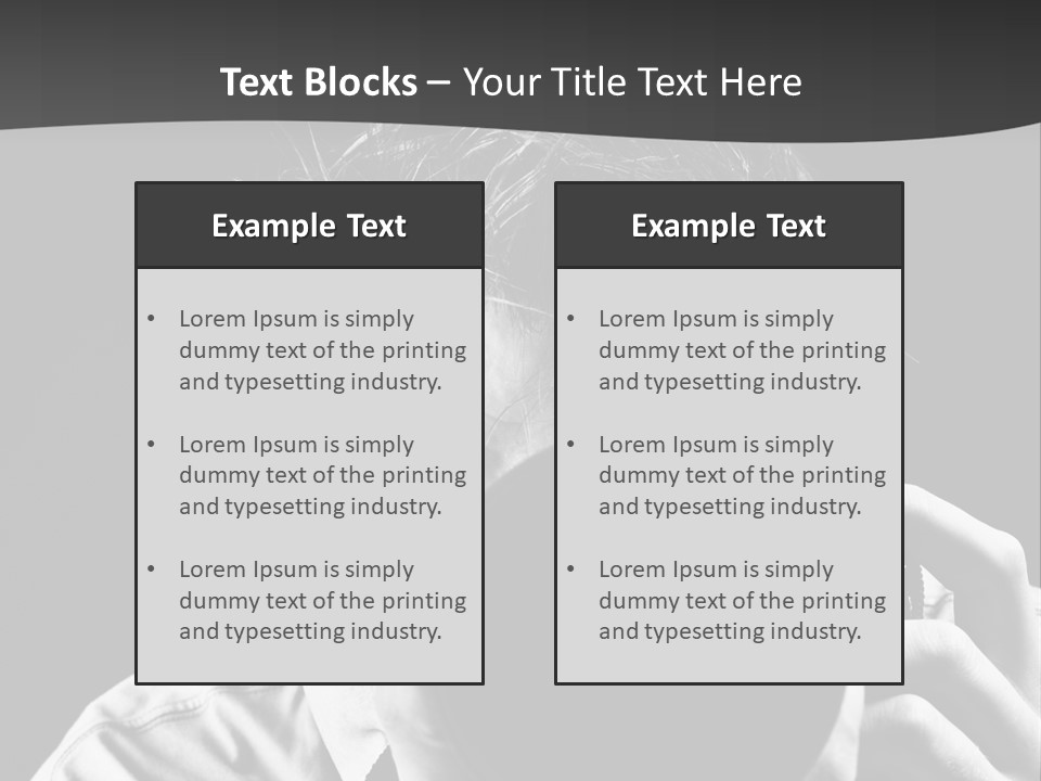 Slr Camera One Person Telephoto Lens PowerPoint Template