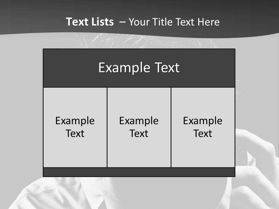 Slr Camera One Person Telephoto Lens PowerPoint Template