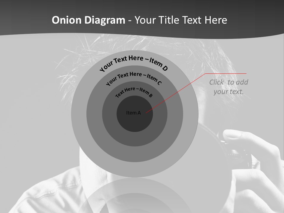 Slr Camera One Person Telephoto Lens PowerPoint Template