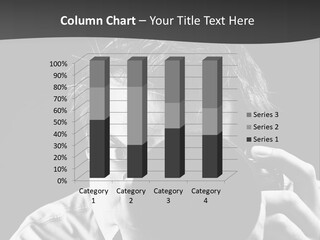 Slr Camera One Person Telephoto Lens PowerPoint Template