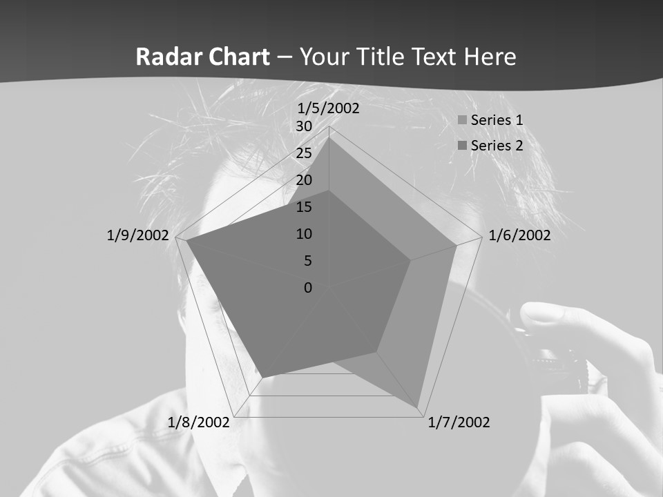 Slr Camera One Person Telephoto Lens PowerPoint Template